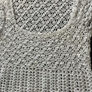 Beautiful cotton crochet top/minidress! EUC (S). Perfect for Coachella!